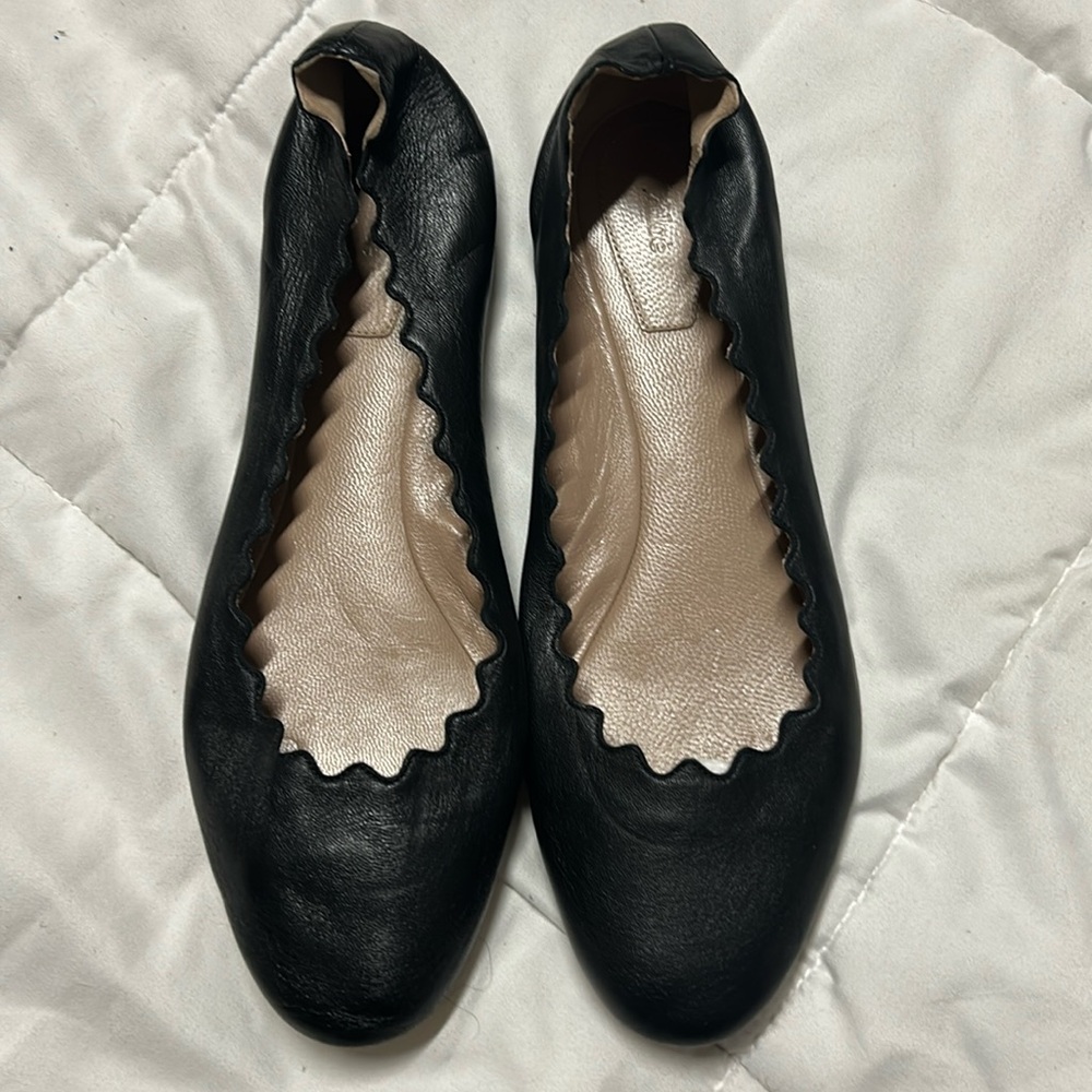 Chloe Lauren ballerina flat. Black. EU size 39. US size 9.